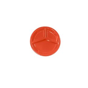 FSE CR710RD Compartment Plate, 10-1/4" dia., round, 3-wells, Pack of 12