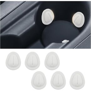 Car Cup Holder Position Limiter,Anti Shake Car Coasters Silicone Bottle Stabilizers with Self-Adhesive,Universal Car Interior Accessories Water Bottle Holder for Car Truck SUV (6PCS)