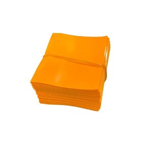 45 x 52 mm Orange Perforated Shrink Band for Hot Sauce Bottles and Other Liquid Bottles Fits 3/4" to 1" Diameter - Pack of 200