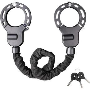 Electric Scooter Lock, Electric Scooter Accessories, Alloy Material, Three Keys, Chain Lock Suitable for Electric Scooters, Bicycles, Hoverboards