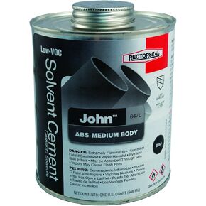 Rectorseal 55944 Quart 647L Low Voc Abs Solvent Cement