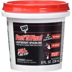 Fast'N Final 12140 Fast 'N Final Lightweight Spackling, White