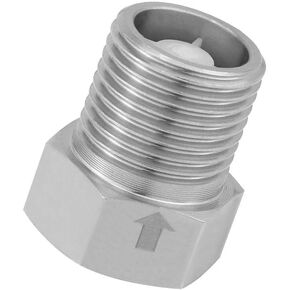 Hooshing Stainless Steel Check Valve 1/2" Female to 1/2" Male Thread Non Return One Way Water Backflow Preventer