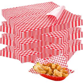 500 Pack Deli Paper Sheets 12x12 Red Wax Paper Sheets for Food Basket Liners Holiday Wax Paper Squares Sandwich Wrapping Paper Grease Proof Paper Sheets Fast Burger Wrappers for Hamburger