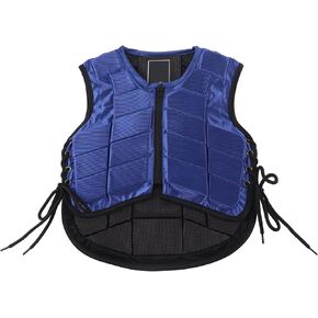 Kids Equestrian Vest, EVA Padded Unisex Equestrian Protective Vest Horse Riding Protective Gear Childrens Equestrian Body Protector Equestrian Equipment Supplies(CS)