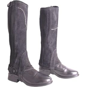 AK Wesley Breathable Real Suede Leather Equestrian Horse Riding Half Chaps AKRS-2150