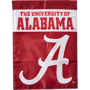 Alabama Crimson Tide UA NCAA 2-Sided Garden Flag Set W/ Garden Pole