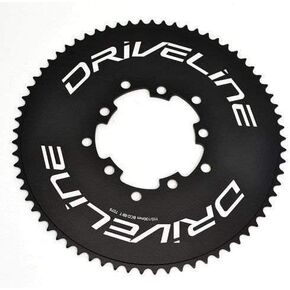 Driveline 69T AL7075 Road Bike Bicycle TT Chainring 69T, BCD 110/130mm, Black, ST1408