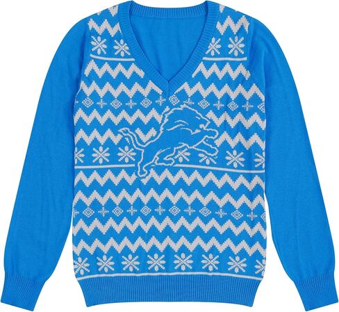 سترة FOCO NFL للسيدات بشعار فريق NFL Ugly Holiday برقبة على شكل حرف V in Kuwait