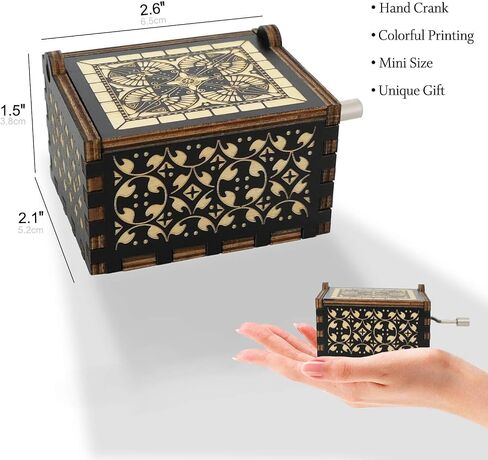 You are My Sunshine Music Box لطيف كرنك اليد خمر الخشب صناديق الموسيقى المنقوشة، الهدايا الموسيقية للزوجة الأم صديقها صديقة عيد ميلاد عيد الميلاد الذكرى السنوية لعيد الحب عيد الأم in Saudi Arabia