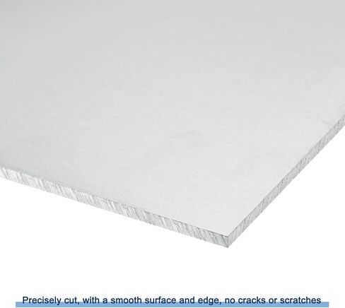 MECCANIXITY 6061 T6 Aluminum Sheet, 8 x 16 x 1/6 Inch Rectangle Heat-treatable Aluminum Sheet Flat Metal Plate Covered with Protective Film for Industrial, Crafting Pack of 2 in Saudi Arabia