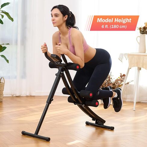 ZELUS Ab Crunch with Digital Display | Abdominal Training Machine with Independent Glide Paths and 4 Intensity Levels | Home Gym Ab Trainer Machine for Abdominal Leg and Arm Fitness, 330lb Cap in Kuwait