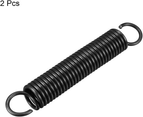 uxcell Extension Spring - 2.5mm Wire Dia, 18mm OD, 180mm Free Length Spring Steel Small Dual Hook Tension Spring 2pcs in Saudi Arabia