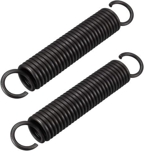 uxcell Extension Spring - 2.5mm Wire Dia, 18mm OD, 180mm Free Length Spring Steel Small Dual Hook Tension Spring 2pcs in Saudi Arabia