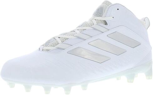 حذاء كرة القدم Adidas Nasty 20 للرجال، أبيض/فضي-أبيض، 15 US in Saudi Arabia