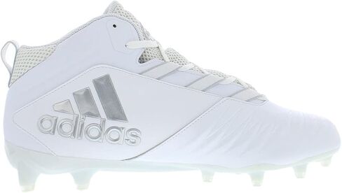 حذاء كرة القدم Adidas Nasty 20 للرجال، أبيض/فضي-أبيض، 15 US in Saudi Arabia