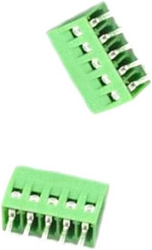 (15 قطعة) 2.54 مللي متر الملعب 5-Pin PCB برغي محطة كتلة موصل ، تصنيف 150 فولت 6A الأخضر PCB محطة كتلة in Kuwait