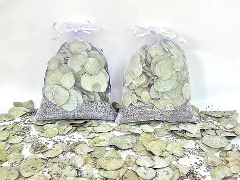 الأوكالبتوس + الخزامى الأوكالبتوس المجفف - عبوة من قطعتين من أكياس حمام الدش اللافندر من أوراق الأوكالبتوس للاستحمام المحفوظة الطبيعية الحقيقية وأوراق الأوكالبتوس الخزامى in Kuwait