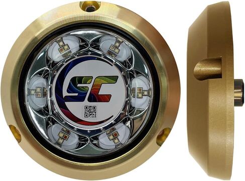 SC3 3" Bronze LED Underwater Boat Light - Color-Changing (RGBW) - 24 Watts - Tempered Glass Lens in Saudi Arabia
