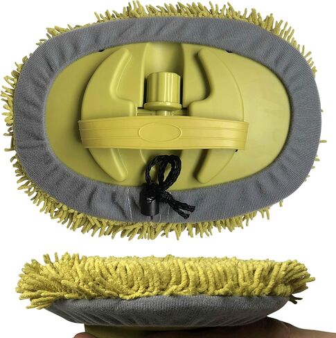 DocaPole Car Wash Mitt - 2 Pack - Premium Chennille Microfiber Car Wash Mitts - Rewashable Cleaning and Dusting Glove - Scratch Free - One Size Fits All (DocaPole Extension Pole Not Included) in Kuwait