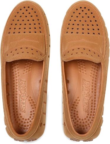 Floafers Women's Posh Driver Faux Suede Boat Shoe in Saudi Arabia