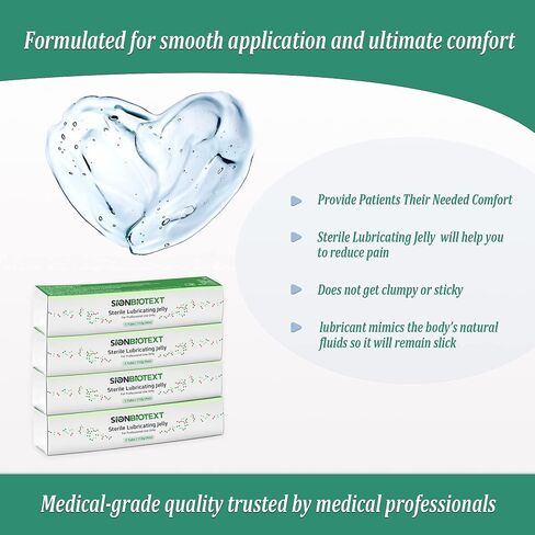 Water-Based Lubricant, Professional Lube in Single Packets for Hospitals and Clinics Use, Lubricating Jelly Smooth Consistency, Non-Staining, Sterile lube 144 Packs per Box (5g Each) in Saudi Arabia