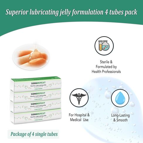 Water-Based Lubricant, Professional Lube in Single Packets for Hospitals and Clinics Use, Lubricating Jelly Smooth Consistency, Non-Staining, Sterile lube 144 Packs per Box (5g Each) in Saudi Arabia