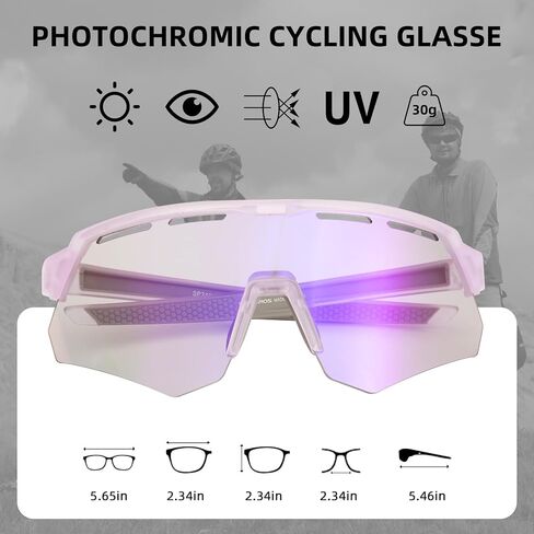 ROCKBROS Photochromic Cycling Glasses for Men Running Glasses for Women Mountain Bike Sunglasses in Saudi Arabia