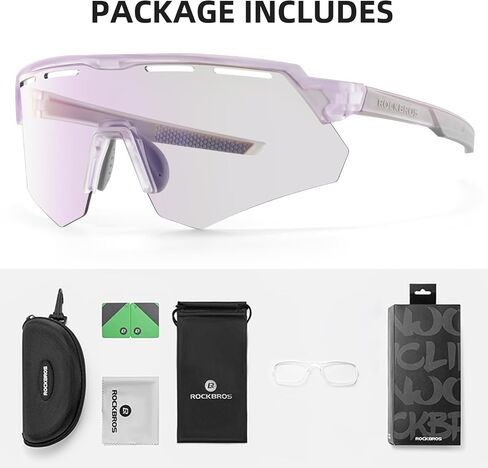 ROCKBROS Photochromic Cycling Glasses for Men Running Glasses for Women Mountain Bike Sunglasses in Saudi Arabia
