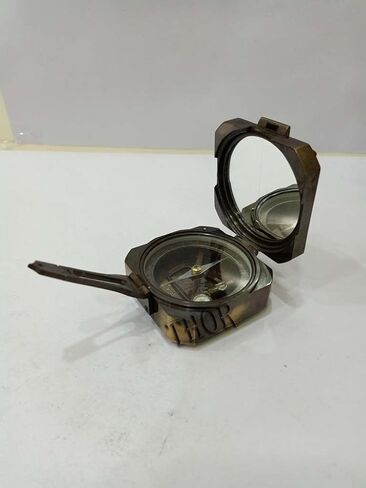 Antique Compass Solid Brass Heavy Compass Vintage Style Brass Compass Compass 3 Inch Nautical Compass Bronze Compass Professional Outdoor Compass Collectibles Compass Gift Item in Saudi Arabia
