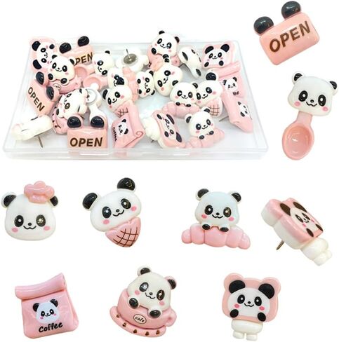 30 pcs Rabbit Push Pins Cute Rabbit Thumb Tacks Creative Drawing Pins Softwood Decorative Push Pins Billboard Photo,for Bulletin Board Office Supplies in Saudi Arabia