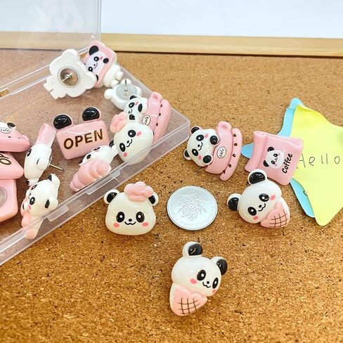 30 pcs Rabbit Push Pins Cute Rabbit Thumb Tacks Creative Drawing Pins Softwood Decorative Push Pins Billboard Photo,for Bulletin Board Office Supplies in Saudi Arabia