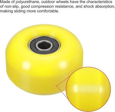 PATIKIL Skateboard Wheels with Bearings Street Wheels for Skateboards Cruiser Wheel Replacement 95A in Saudi Arabia