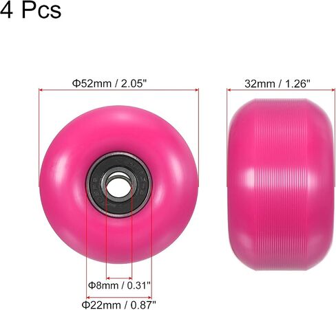 PATIKIL Skateboard Wheels with Bearings Street Wheels for Skateboards Cruiser Wheel Replacement 95A in Saudi Arabia