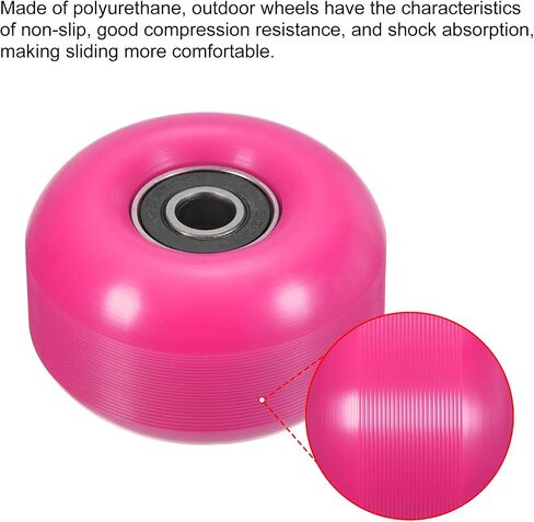 PATIKIL Skateboard Wheels with Bearings Street Wheels for Skateboards Cruiser Wheel Replacement 95A in Saudi Arabia