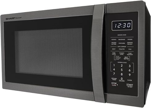 SHARP ZSMC1464HS Oven with Removable 12.4" Carousel Turntable. Orville Redenbacher's Certified Cubic Feet, 1100 Watt with Inverter Technology Countertop Microwave, 1.4 CuFt, Stainless Steel in Saudi Arabia