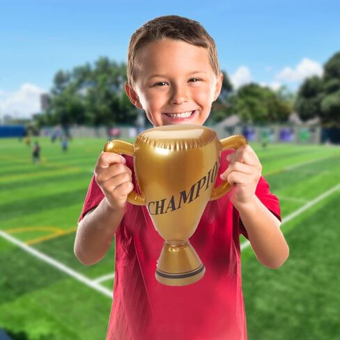 كأس ArtCreativity قابل للنفخ للأطفال، قطعة واحدة، كأس كبير 14.5 بوصة منتفخ بقاعدة مرجحة، رائع لألعاب الفناء الخلفي للعائلة، وديكورات حفلات البيسبول وديكورات حفلات الكرنفال in Saudi Arabia