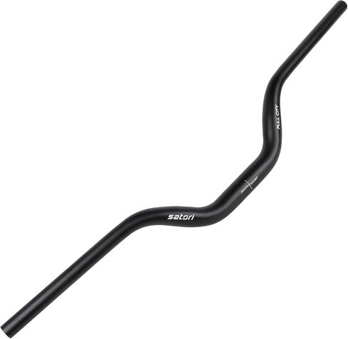 دراجة ساتوري للرحلات والرحلات في المدينة بالكامل، دراجة من سبائك الألومنيوم، مقود مسطح للخلف 31.8 × 800 ملم - ارتفاع 80 ملم - اكتساح 7 درجات in Kuwait