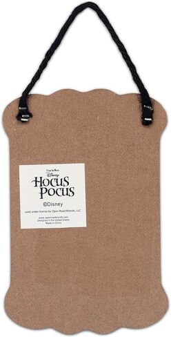 العلامات التجارية المفتوحة على الطريق Disney Hocus Pocus I Put a Spell On You معلقة ديكور حائط خشبي - علامة أخوات ساندرسون المخيفة لتزيين الهالوين in Kuwait