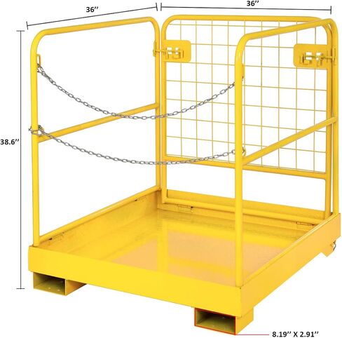36 "× 36" بوصة قفص أمان للرافعة الشوكية رافعة شوكية منصة العمل الثقيلة القابلة للطي - سلسلة in Kuwait
