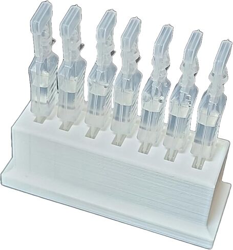 Znet3D Eye Drop Vials Holder & Storage - Upgraded Single-Use Disposable Vial Organizer with Extra Slot Space (White) in Saudi Arabia