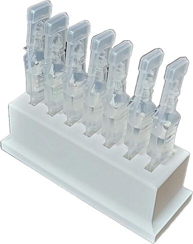 Znet3D Eye Drop Vials Holder & Storage - Upgraded Single-Use Disposable Vial Organizer with Extra Slot Space (White) in Saudi Arabia