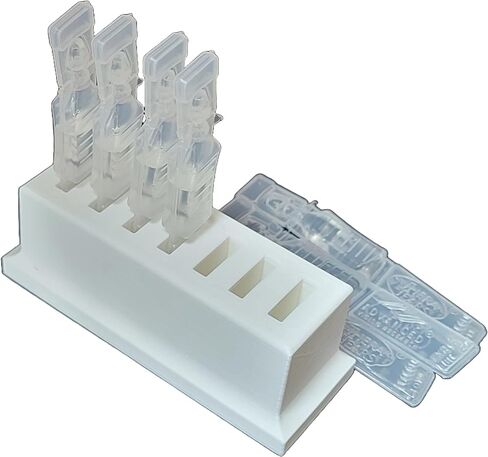 Znet3D Eye Drop Vials Holder & Storage - Upgraded Single-Use Disposable Vial Organizer with Extra Slot Space (White) in Saudi Arabia