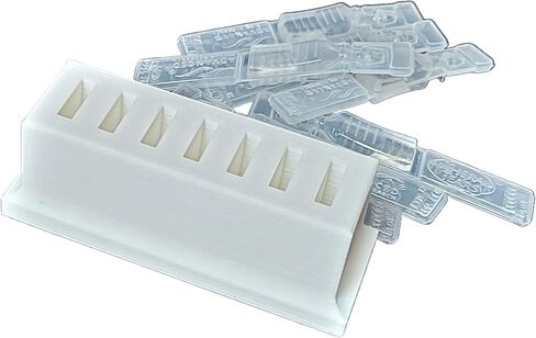 Znet3D Eye Drop Vials Holder & Storage - Upgraded Single-Use Disposable Vial Organizer with Extra Slot Space (White) in Saudi Arabia