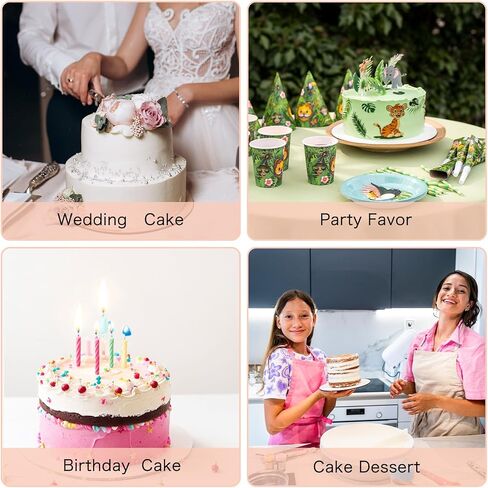Yolev 10 PCS Round Cake Boards 10 Inch Food-Graded Cardboard Cake Plate White Cake Rounds Cake Base Waterproof and Oil-proof Cake Tray Cake Circles for Cake DIY, Dessert and Crafts Display in Saudi Arabia