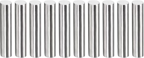 304 Stainless Steel Solid Round Rod, [for Drift Punches Various Shaft DIY Craft Model Plane Model Ship Model Cars] - 5mmx25mm / Silver Tone / 20 Pcs in Saudi Arabia