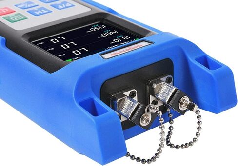 جهاز اختبار عداد الطاقة TPN-35 PON 1310 1490 1550nm(-50 إلى +23 ديسيبل متر) FTTX ONT OLT جهاز كشف شبكة PON المحمول عبر الإنترنت مع محول FC SC UPC لـ EPON/GPON، أزرق in Kuwait