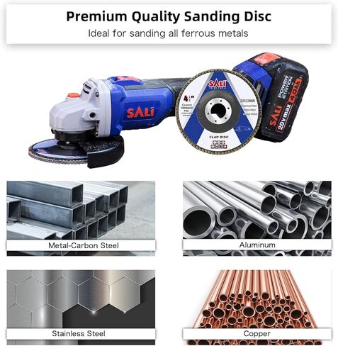 20 Pack Ceramic Flap Disc 40 Grit 4.5" x 7/8 Inch Sanding Disc Bevel Type #29 Premium and Industrial Grade Angle Grinder Grinding Wheel High Performance Edge Grinding Purple in Saudi Arabia