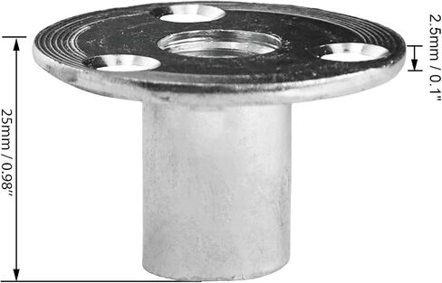 5Pcs M12 Tee Nut Carbon Steel T-Nuts Furniture Hardware Flange Insert Female Thread with Round Base 5pcs (M12) in Saudi Arabia