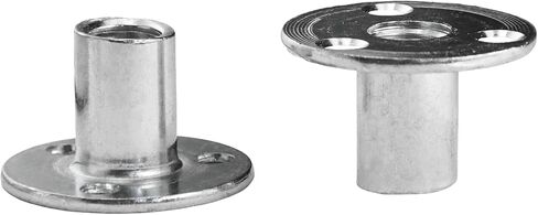 5Pcs M12 Tee Nut Carbon Steel T-Nuts Furniture Hardware Flange Insert Female Thread with Round Base 5pcs (M12) in Saudi Arabia